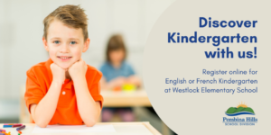 Register online for Kindergarten at Westlock Elementary School for 22-23