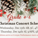 Grade 4-6 christmas concert