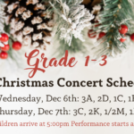 grade 1-3 Christmas